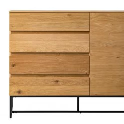 Ars Natura Commode Nozza - Placage en bois véritable - Chêne / Noir -ÉcoMaison Soldes 1000182823 200214 14501900031 DETAILS P000000001000182823