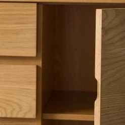 Ars Natura Commode Nozza - Placage en bois véritable - Chêne / Noir -ÉcoMaison Soldes 1000182823 200214 14501900035 DETAILS P000000001000182823