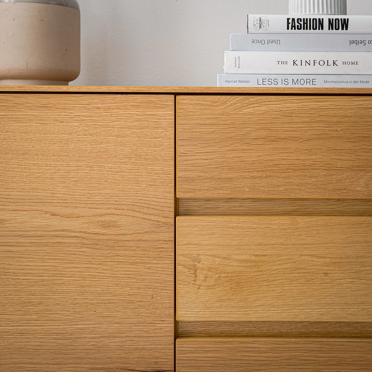 Ars Natura Buffet Nozza I - Placage en bois véritable - Chêne / Noir 12 Ars Natura Buffet Nozza I - Placage en bois véritable - Chêne / Noir – Image 12