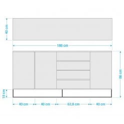 Ars Natura Buffet Nozza I - Placage en bois véritable - Chêne / Noir 33 Ars Natura Buffet Nozza I - Placage en bois véritable - Chêne / Noir -ÉcoMaison Soldes 1000182824 211018 083456000520 SKETCH DETAILS P000000001000182824 sketch