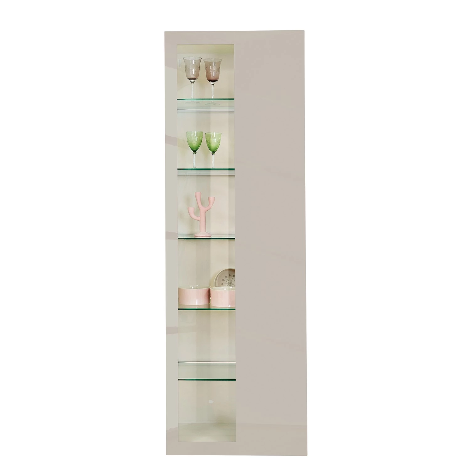 Now! by hülsta Vitrine hülsta now vision - Gris Sahara brillant - Porte en verre à gauche 3 Now! by hülsta Vitrine hülsta now vision - Gris Sahara brillant - Porte en verre à gauche – Image 3