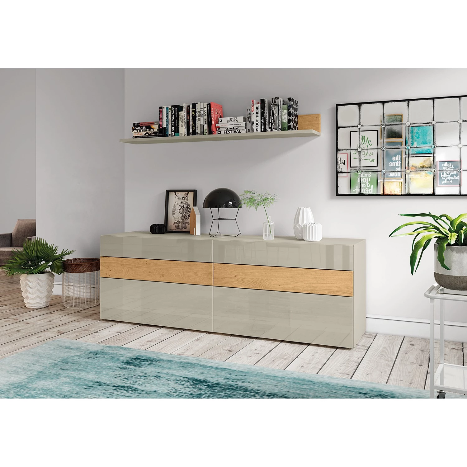 Now! by hülsta Buffet hülsta now vision - Gris Sahara brillant 3 Now! by hülsta Buffet hülsta now vision - Gris Sahara brillant – Image 3