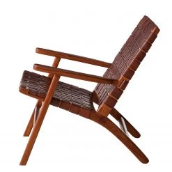 Ars manufacti Fauteuil design Bourbourg - Cuir tressé / Teck massif - marron cognac / Teck 24 Ars manufacti Fauteuil design Bourbourg - Cuir tressé / Teck massif - marron cognac / Teck -ÉcoMaison Soldes 1000183947 200204 15373200021 DETAILS P000000001000183947