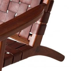 Ars manufacti Fauteuil design Bourbourg - Cuir tressé / Teck massif - marron cognac / Teck 26 Ars manufacti Fauteuil design Bourbourg - Cuir tressé / Teck massif - marron cognac / Teck -ÉcoMaison Soldes 1000183947 200204 15373200024 DETAILS P000000001000183947