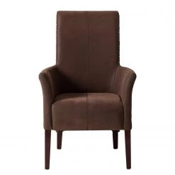 Ars Natura Chaises à accoudoirs Esquina - Imitation cuir / Rotin - Marron vintage / Marron clair chiné -ÉcoMaison Soldes 1000184165 200206 10111300006 DETAILS P000000001000184165