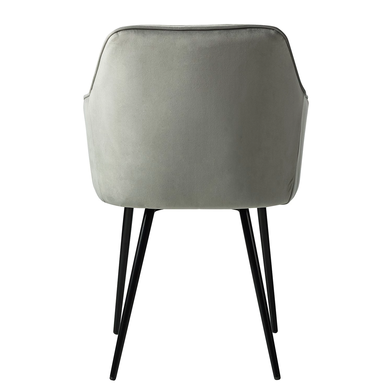 Jack & Alice Chaises à accoudoirs Tilly - Velours / Métal - Noir - Gris 5 Jack & Alice Chaises à accoudoirs Tilly - Velours / Métal - Noir - Gris – Image 5