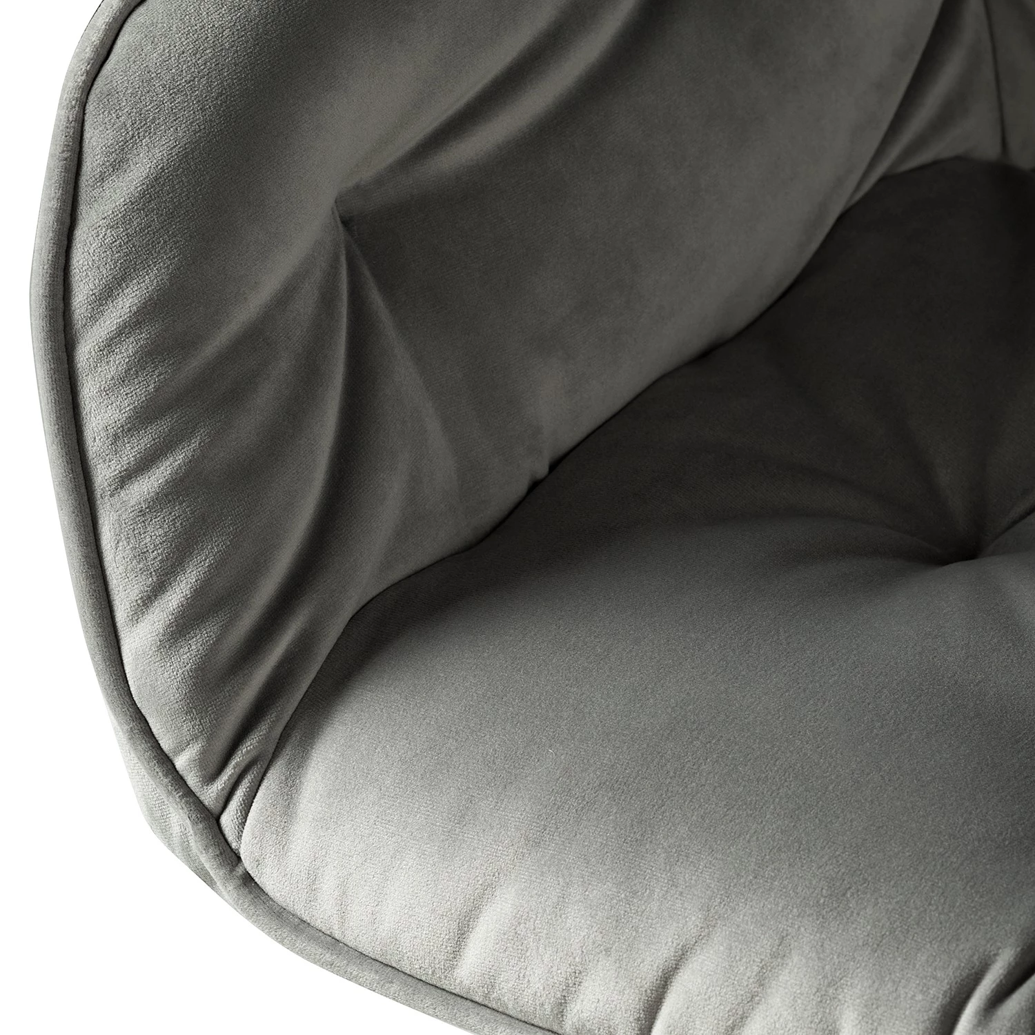 Jack & Alice Chaises à accoudoirs Tilly - Velours / Métal - Noir - Gris 8 Jack & Alice Chaises à accoudoirs Tilly - Velours / Métal - Noir - Gris – Image 8