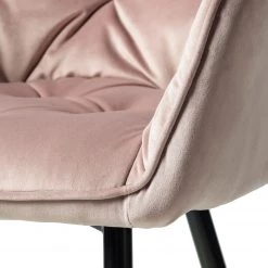 Jack & Alice Chaises à accoudoirs Tilly - Velours / Métal - Noir - Rose vieilli -ÉcoMaison Soldes 1000184191 200207 09400800032 DETAILS P000000001000184191