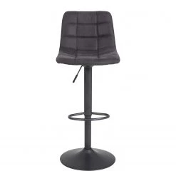 Loftscape Chaises de bar Sevid (lot de 2) - Microfibre / Acier - Anthracite - Noir vintage -ÉcoMaison Soldes 1000184873 190826 17314900111 DETAILS P000000001000184873