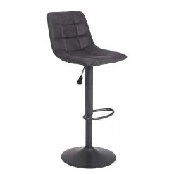 Loftscape Chaises de bar Sevid (lot de 2) - Microfibre / Acier - Anthracite - Noir vintage -ÉcoMaison Soldes 1000184873 190826 17314900112 DETAILS P000000001000184873