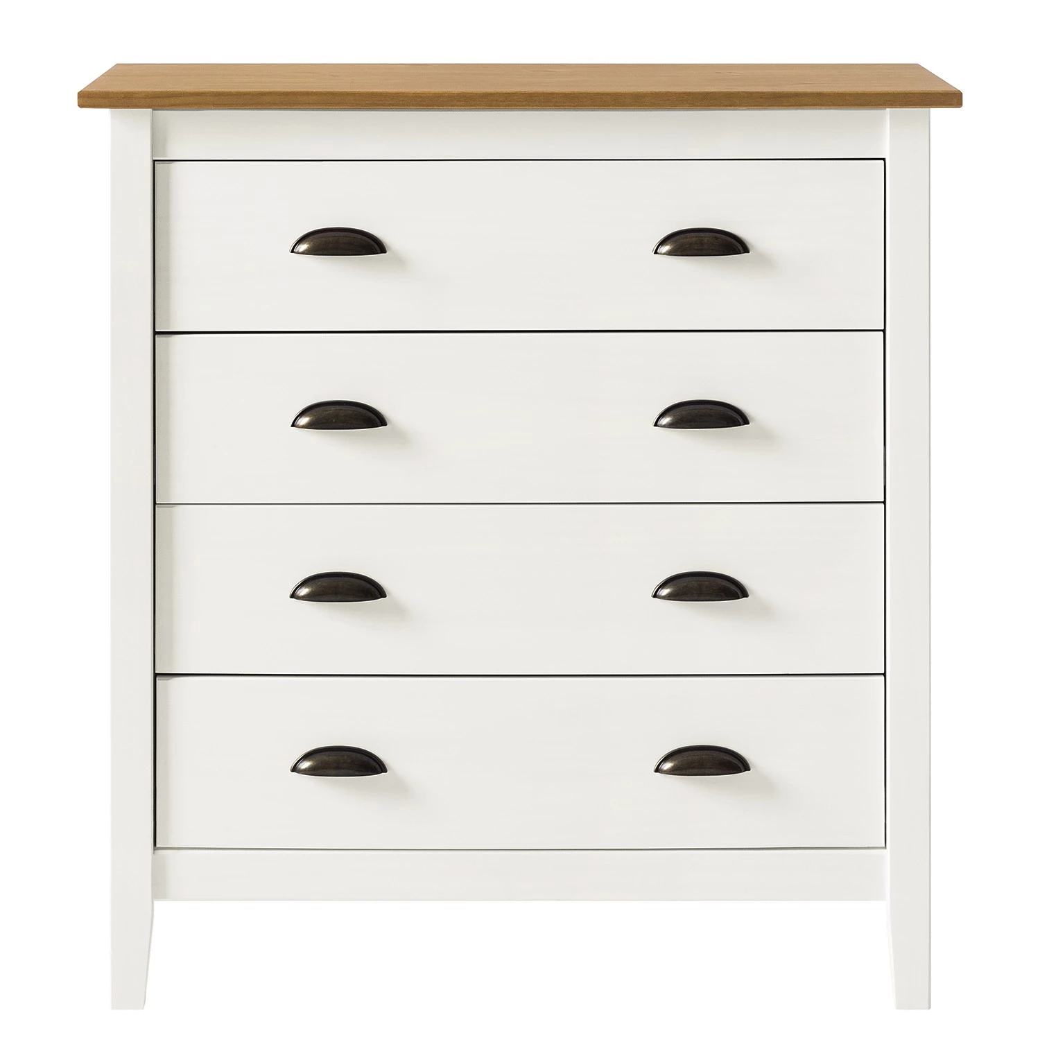 Maison Belfort Commode Rivery II - Pin massif - Blanc 6 Maison Belfort Commode Rivery II - Pin massif - Blanc – Image 6