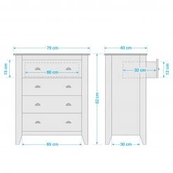 Maison Belfort Commode Rivery II - Pin massif - Blanc 27 Maison Belfort Commode Rivery II - Pin massif - Blanc -ÉcoMaison Soldes 1000187565 200214 06021600001 SKETCH DETAILS P000000001000187565 sketch
