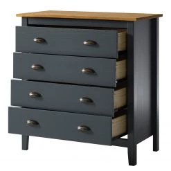 Maison Belfort Commode Rivery II - Pin massif - Anthracite -ÉcoMaison Soldes 1000187578 200205 11113300053 DETAILS P000000001000187578