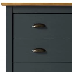 Maison Belfort Commode Rivery II - Pin massif - Anthracite -ÉcoMaison Soldes 1000187578 200205 11113300058 DETAILS P000000001000187578