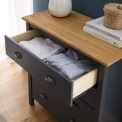 Maison Belfort Commode Rivery II - Pin massif - Anthracite -ÉcoMaison Soldes 1000187578 201111 14522700021 DETAILS P000000001000187578