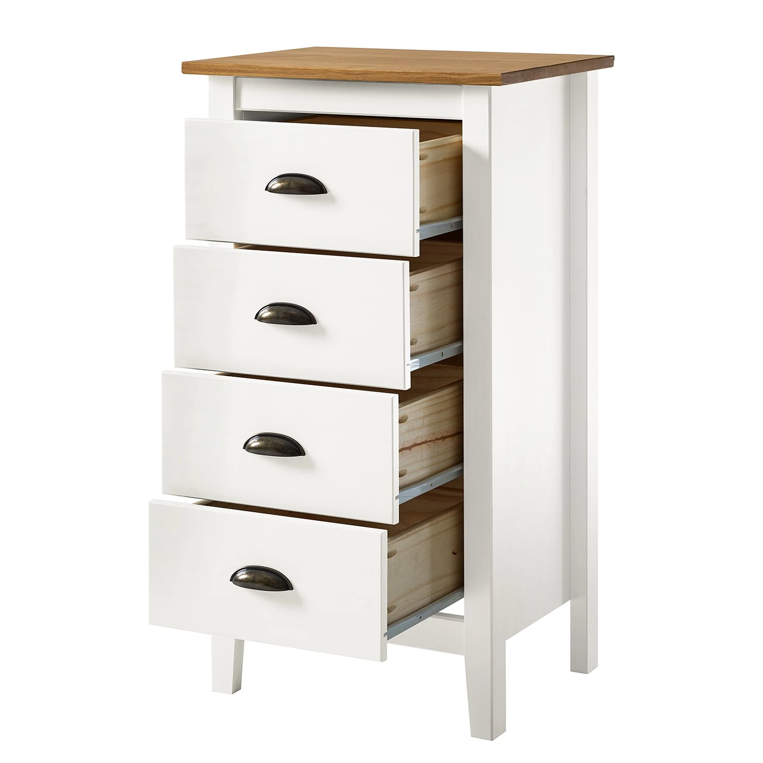 Maison Belfort Commode Rivery I - Pin massif - Blanc 3 Maison Belfort Commode Rivery I - Pin massif - Blanc – Image 3
