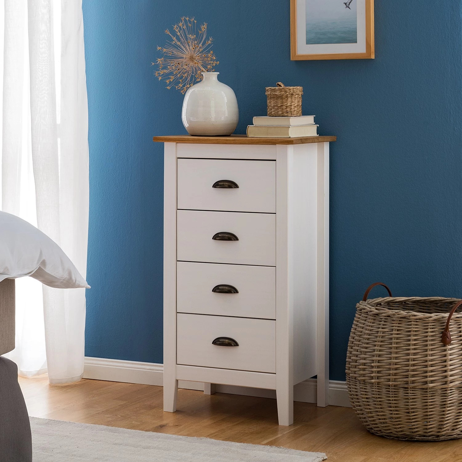 Maison Belfort Commode Rivery I - Pin massif - Blanc 2 Maison Belfort Commode Rivery I - Pin massif - Blanc – Image 2