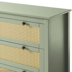 Maison Belfort Commode Belleria I - Pin massif - Vert olive clair -ÉcoMaison Soldes 1000187584 200205 11113400104 DETAILS P000000001000187584