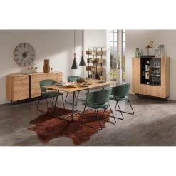 GWINNER Buffet haut Style - Placage en bois véritable / Métal - Chêne / Anthracite 12 GWINNER Buffet haut Style - Placage en bois véritable / Métal - Chêne / Anthracite -ÉcoMaison Soldes 1000188719 191119 12335500008 MOOD DETAILS P000000001000188719 mood