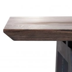 Red Living Table Woodcroft II - Chêne massif / Métal - Chêne / Noir vielli - Largeur : 200 cm -ÉcoMaison Soldes 1000191055 190930 12251200070 DETAILS P000000001000191055