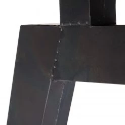 Red Living Table Woodcroft II - Chêne massif / Métal - Chêne / Noir vielli - Largeur : 200 cm -ÉcoMaison Soldes 1000191055 190930 12251200072 DETAILS P000000001000191055