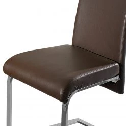 Schösswender Salle à manger complète Falco (4 élém.) - Imitation cuir / Métal - Chrome / Imitation chêne -ÉcoMaison Soldes 1000191482 191120 16132200407 DETAILS P000000001000191482