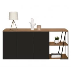 Temahome Buffet Albi - Placage en bois véritable - Noyer / Noir 14 Temahome Buffet Albi - Placage en bois véritable - Noyer / Noir -ÉcoMaison Soldes 1000198885 191209 09464800225 DETAILS P000000001000198885