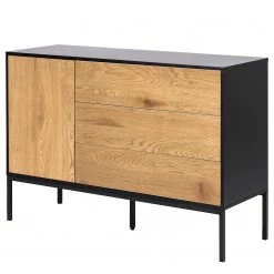 Red Living Commode Coogee II - Imitation chêne sauvage / Noir