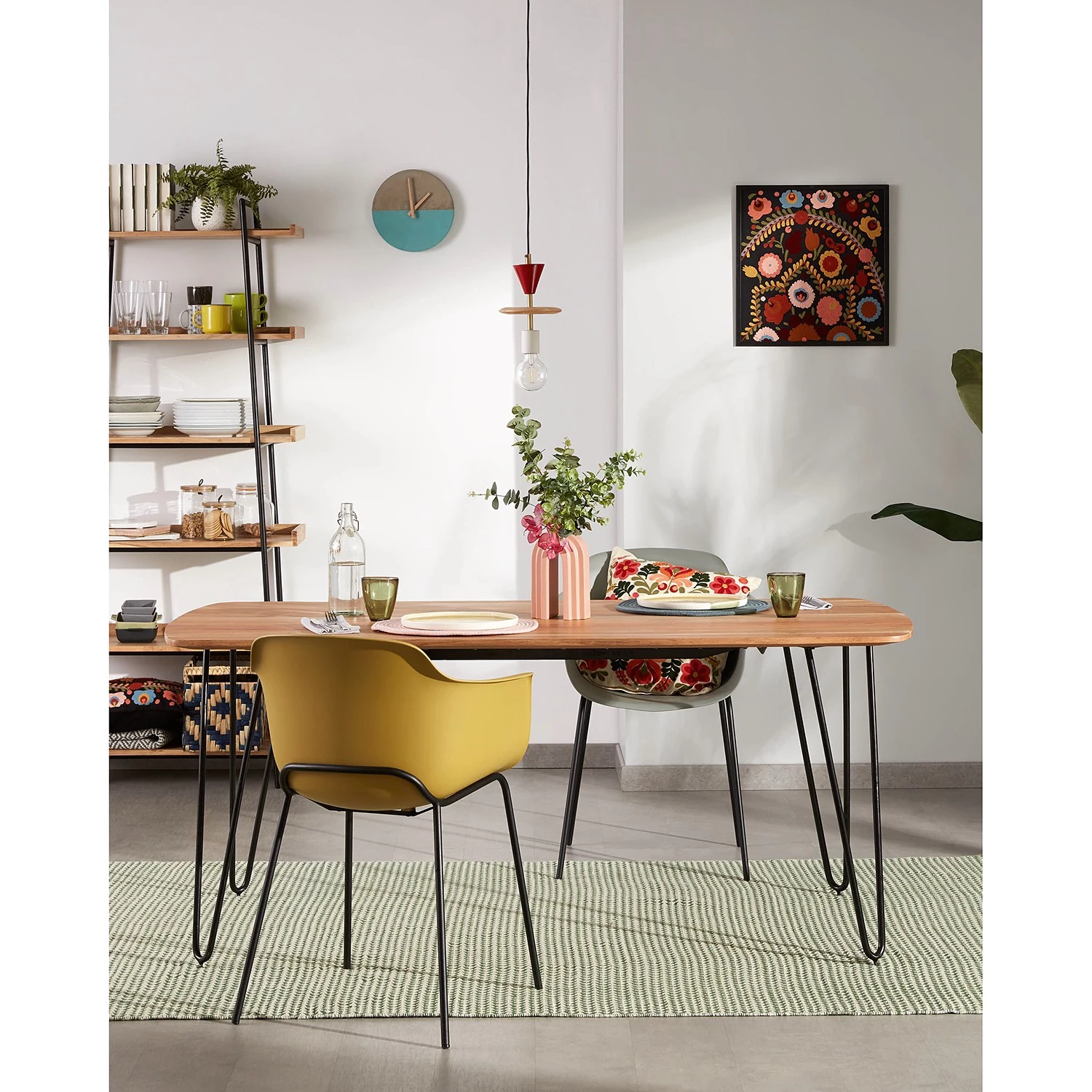 Norrwood Table Bovey - Acacia massif / Fer - Noir - 160 x 90 cm 2 Norrwood Table Bovey - Acacia massif / Fer - Noir - 160 x 90 cm – Image 2