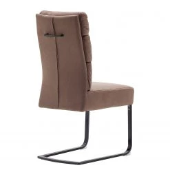 Fredriks Chaises cantilever Redan (lot de 2) - Microfibre / Acier - Marron vintage - Noir 9 Fredriks Chaises cantilever Redan (lot de 2) - Microfibre / Acier - Marron vintage - Noir -ÉcoMaison Soldes 1000201146 200206 07424600045 DETAILS P000000001000201146