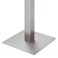 Fredriks Table haute Zilker II - Verre sécurité / Acier inoxydable - Acier inoxydable - Mocca -ÉcoMaison Soldes 1000201152 200317 18344900039 DETAILS P000000001000201152