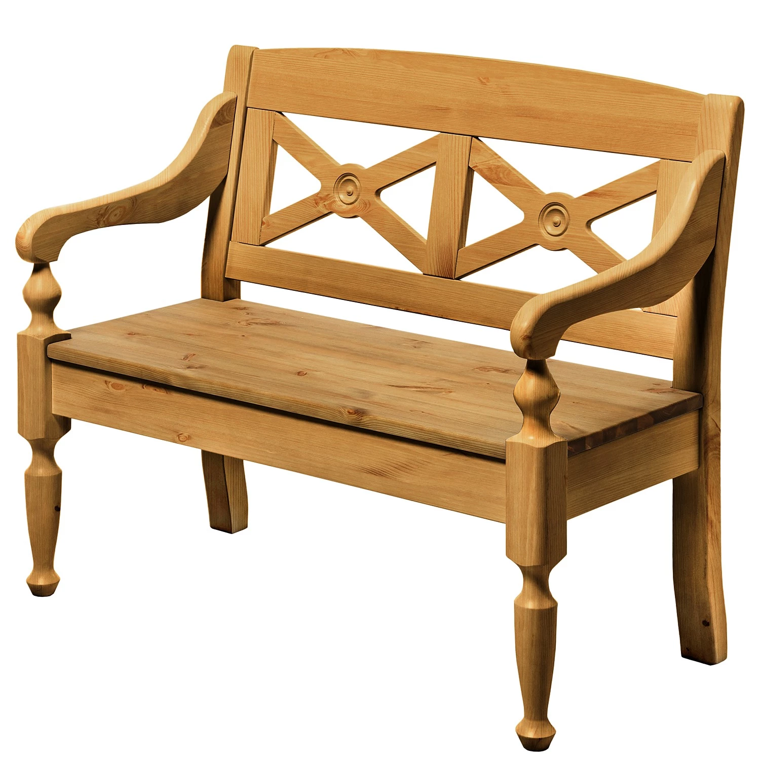 Maison Belfort Banc Villefort - Pin massif - Epicéa lessivé - Largeur : 112 cm 1 Maison Belfort Banc Villefort - Pin massif - Epicéa lessivé - Largeur : 112 cm