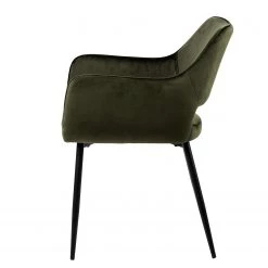 Mørteens Chaises à accoudoirs Rivanna - Velours/ Métal - Vert olive / Noir - Vert olive - Lot de 2 11 Mørteens Chaises à accoudoirs Rivanna - Velours/ Métal - Vert olive / Noir - Vert olive - Lot de 2 -ÉcoMaison Soldes 1000202050 200212 11145600101 DETAILS P000000001000202050