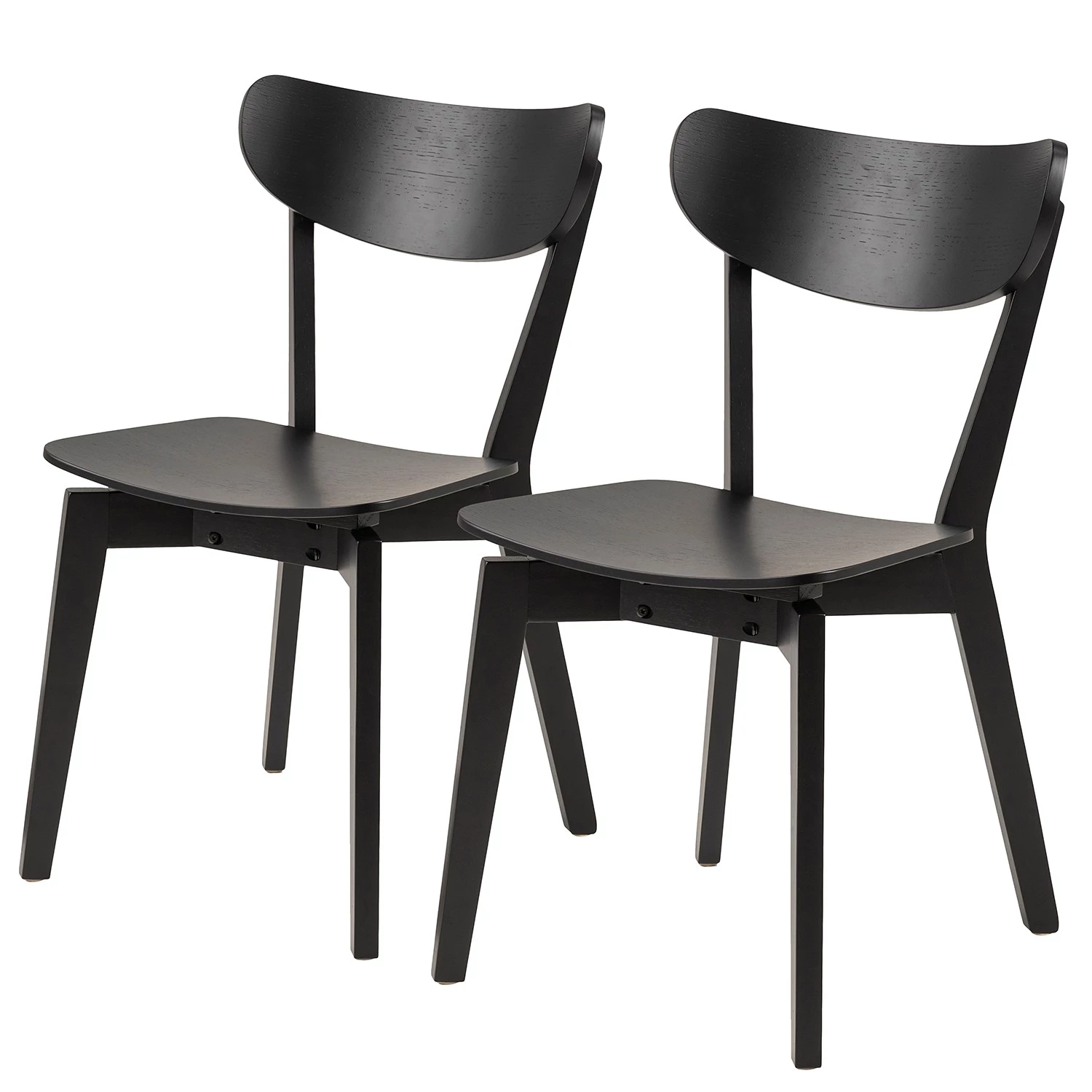 Mørteens Chaises Rigby (lot de 2) - Noir 1 Mørteens Chaises Rigby (lot de 2) - Noir