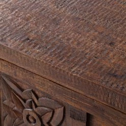 Wolf-Möbel Buffet Carving - Acacia massif / Métal - Acacia / Noir -ÉcoMaison Soldes 1000202474 201008 14583000008 DETAILS P000000001000202474