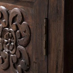 Wolf-Möbel Buffet Carving - Acacia massif / Métal - Acacia / Noir -ÉcoMaison Soldes 1000202474 210127 06221200034 DETAILS P000000001000202474