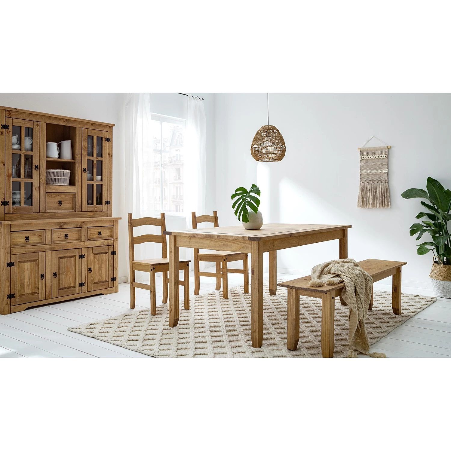 Maison Belfort Salle à manger Finca Rustica I (4 él.) - Pin massif - Epicéa naturel 2 Maison Belfort Salle à manger Finca Rustica I (4 él.) - Pin massif - Epicéa naturel – Image 2