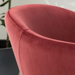 Mørteens Chaise à accoudoirs Koloa I - Velours / Acier - Bordeaux / Noir -ÉcoMaison Soldes 1000205088 201229 14352700008 DETAILS P000000001000205088