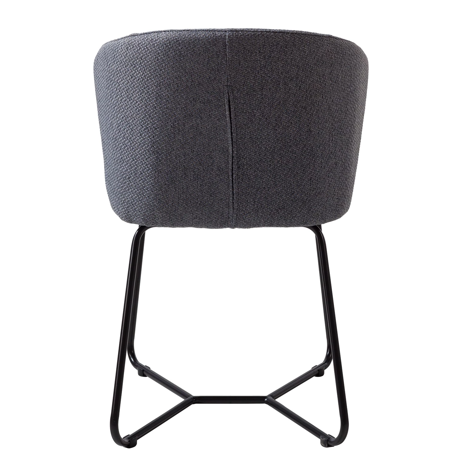 Mørteens Chaises à accoudoirs Tulia - Tissu / Acier - Gris foncé / Noir 6 Mørteens Chaises à accoudoirs Tulia - Tissu / Acier - Gris foncé / Noir – Image 6