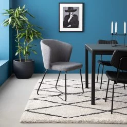 Mørteens Chaises à accoudoirs Tulia - Tissu / Acier - Gris foncé / Noir 23 Mørteens Chaises à accoudoirs Tulia - Tissu / Acier - Gris foncé / Noir -ÉcoMaison Soldes 1000205089 201130 09444900001 MOOD DETAILS P000000001000205089 mood