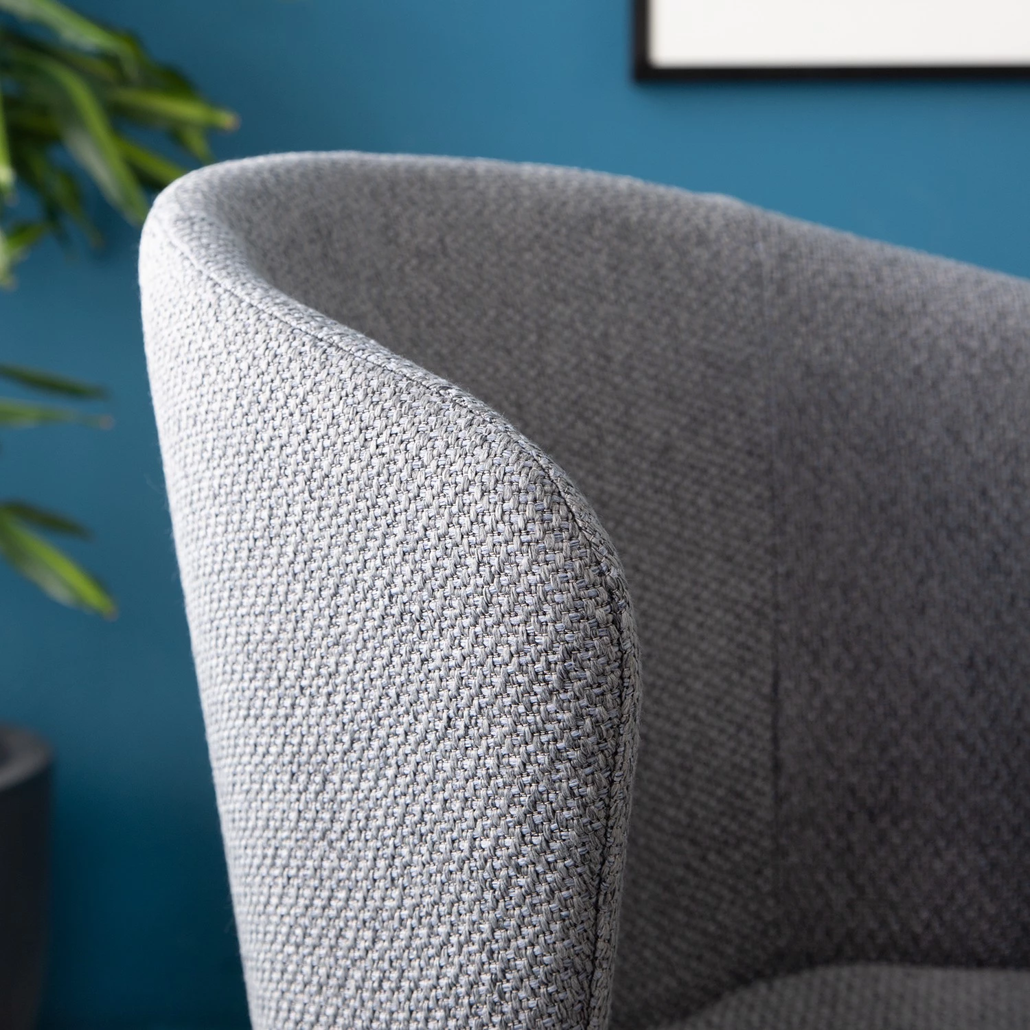 Mørteens Chaises à accoudoirs Tulia - Tissu / Acier - Gris foncé / Noir 9 Mørteens Chaises à accoudoirs Tulia - Tissu / Acier - Gris foncé / Noir – Image 9