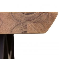 Ars manufacti Table haute Tillson - Acacia massif / Métal - Acacia marron / Noir - 140 x 80 cm -ÉcoMaison Soldes 1000205505 200306 15460500071 DETAILS P000000001000205505