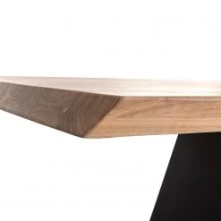 Ars manufacti Table haute Tillson - Acacia massif / Métal - Acacia marron / Noir - 140 x 80 cm -ÉcoMaison Soldes 1000205505 200306 15460500073 DETAILS P000000001000205505