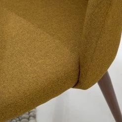 Mørteens Chaises capitonnées Jacklin III (2 él.) - Tissu / Métal - Imitation noyer - Jaune moutarde 17 Mørteens Chaises capitonnées Jacklin III (2 él.) - Tissu / Métal - Imitation noyer - Jaune moutarde -ÉcoMaison Soldes 1000208738 210120 13385000004 DETAILS P000000001000208738