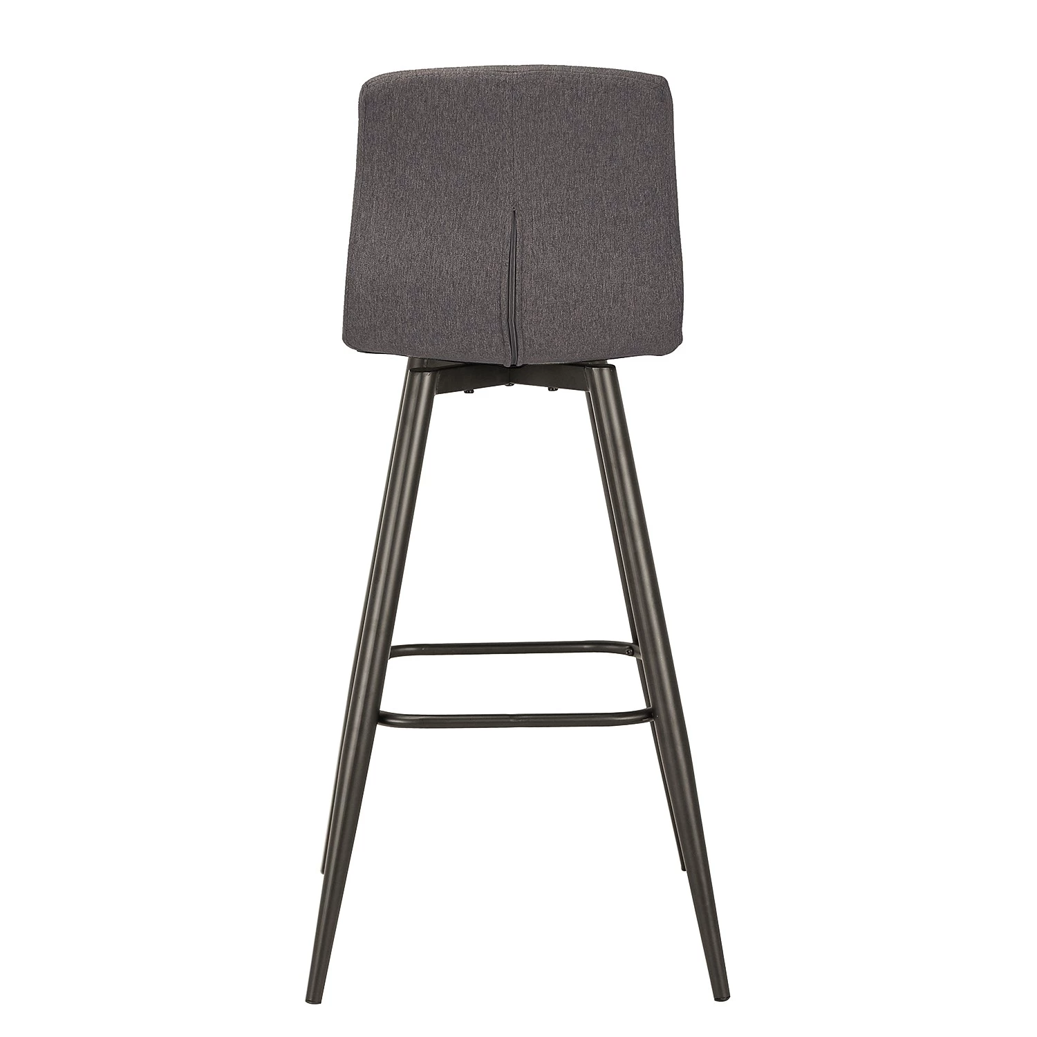 Loftscape Chaise de bar Nauvoo II (lot de 2) - Tissu / Acier - Anthracite / Noir 4 Loftscape Chaise de bar Nauvoo II (lot de 2) - Tissu / Acier - Anthracite / Noir – Image 4