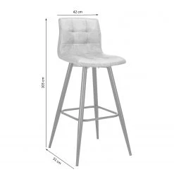 Loftscape Chaise de bar Nauvoo II (lot de 2) - Tissu / Acier - Anthracite / Noir 13 Loftscape Chaise de bar Nauvoo II (lot de 2) - Tissu / Acier - Anthracite / Noir -ÉcoMaison Soldes 1000209245 200331 06315500006 SKETCH DETAILS P000000001000209245 sketch