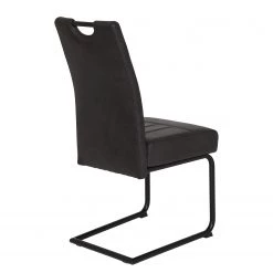 Loftscape Chaises cantilever Bovina (lot de 2) - Microfibre / Métal - Noir - Noir vintage 10 Loftscape Chaises cantilever Bovina (lot de 2) - Microfibre / Métal - Noir - Noir vintage -ÉcoMaison Soldes 1000209409 200402 15485300037 DETAILS P000000001000209409