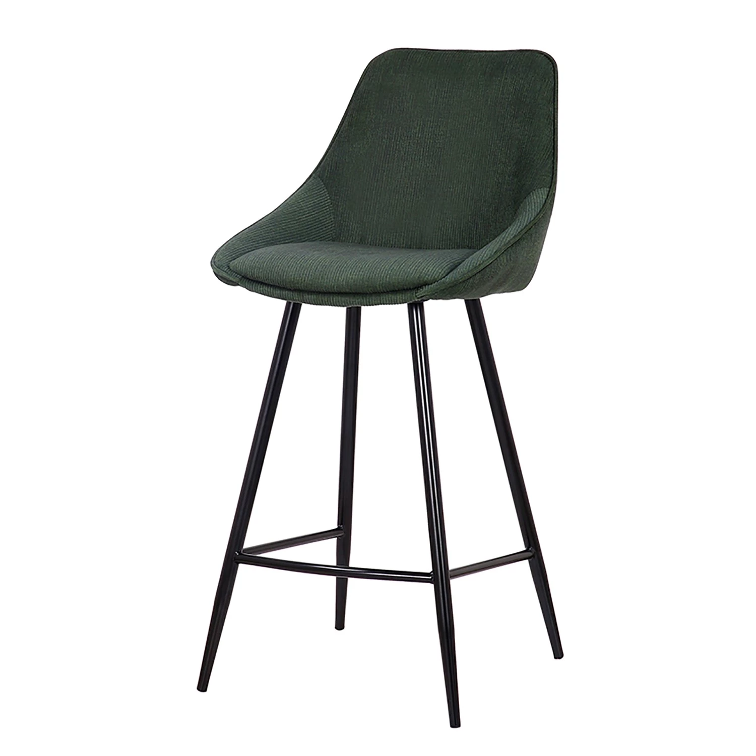 Jack & Alice Chaise de Bar Beebe - Vert foncé 1 Jack & Alice Chaise de Bar Beebe - Vert foncé