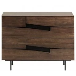 Red Living Commode Kluuvi I - Placage en bois véritable - Noyer / Noir -ÉcoMaison Soldes 1000210871 200429 17355500029 DETAILS P000000001000210871