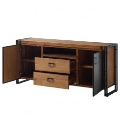 Ars manufacti Buffet Manchester V - Acacia massif / Métal - Acacia / Anthracite -ÉcoMaison Soldes 1000210963 201008 16422100021 DETAILS P000000001000210963